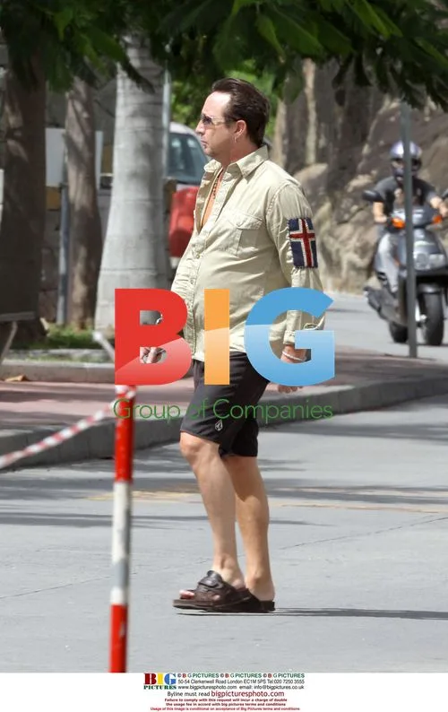 Julian Lennon grocery shopping in Saint Barths