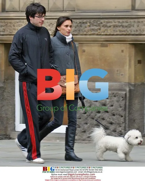Rob Collier and girlfriend out walking dog