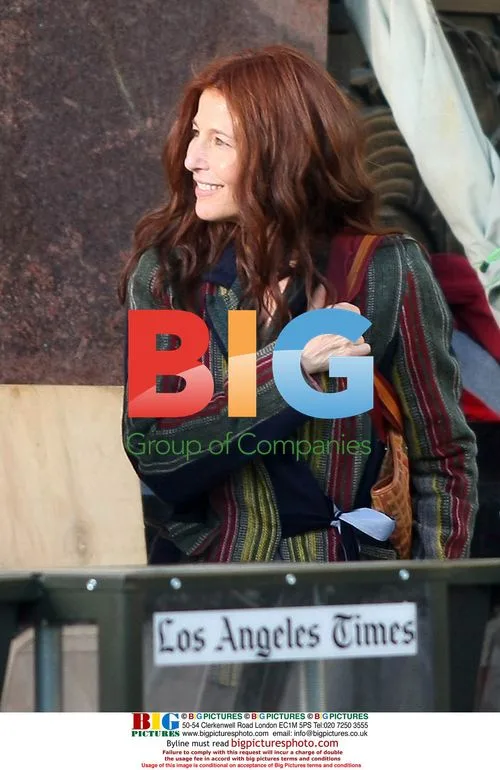 Jamie Foxx and co-stars on 'The Soloist' set