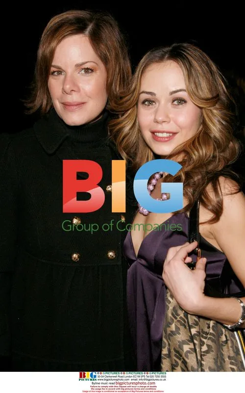 Marcia Gay Harden and Alexis Dziena at Badgley Mischka Fashion Show