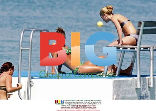 Coleen McLoughlin Relaxing on Caribbean Beach