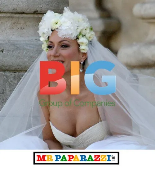 Nancy Dell' Olio Poses in Rome for Magazine Shoot