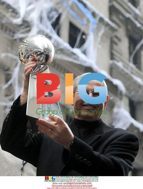 Giants Coach Coughlin at Super Bowl Parade