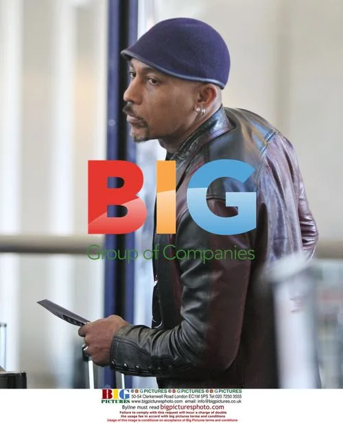 Montel Williams departs LAX with wife Tara Fowler