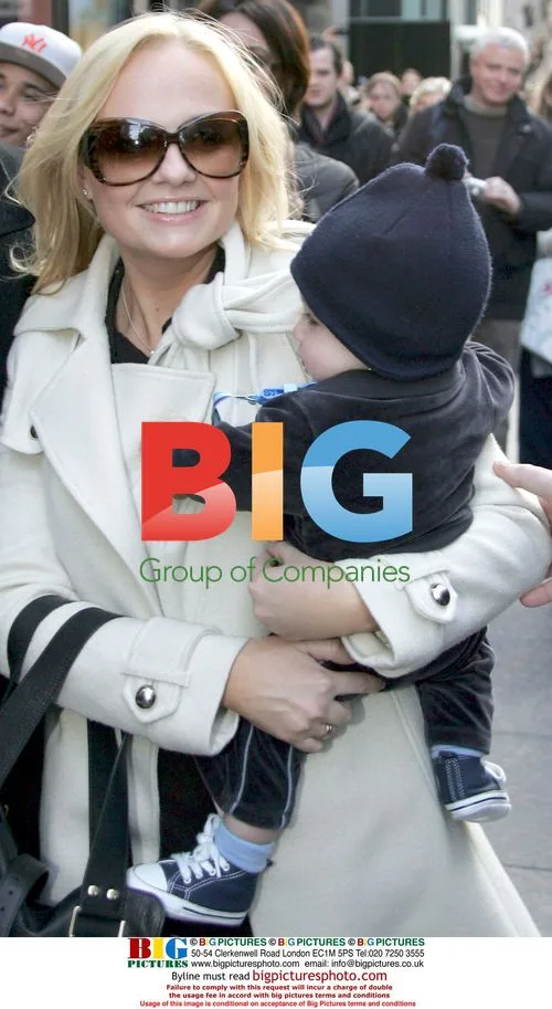 Emma Bunton and family in NYC