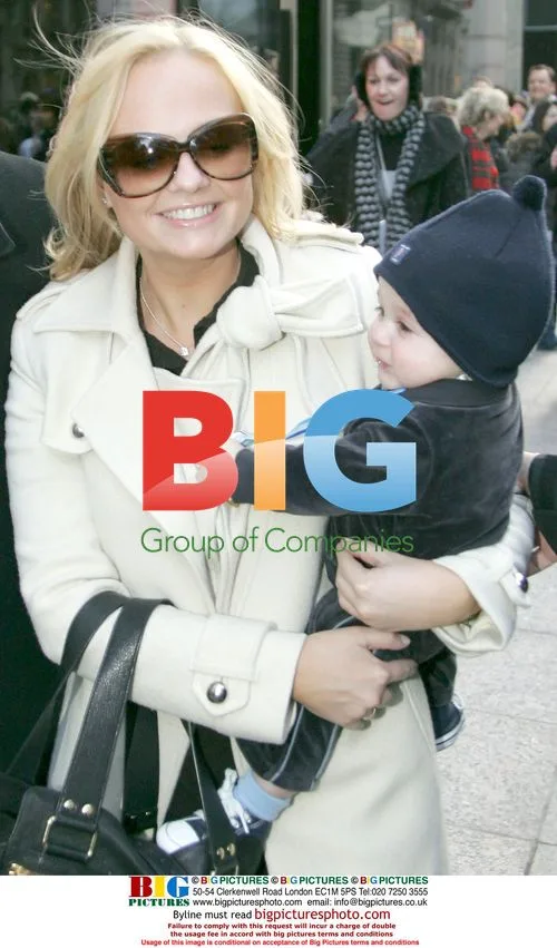 Spice Girl Emma Bunton and family