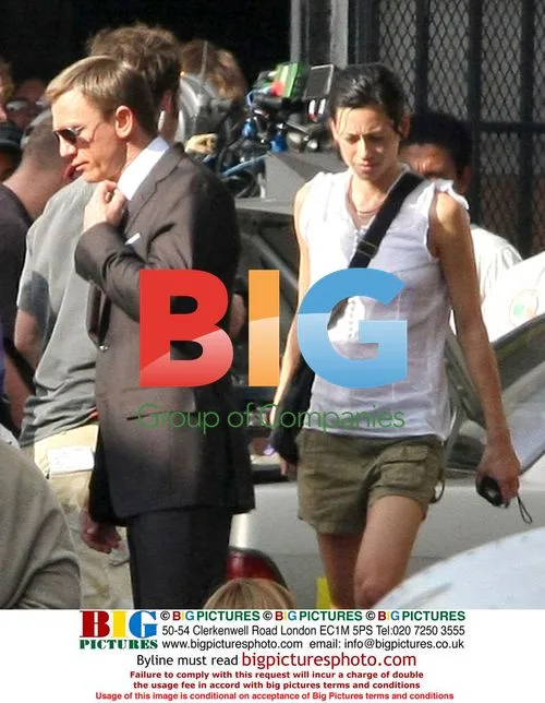 Daniel Craig and Gemma Atterton film "Quantum of Solace"