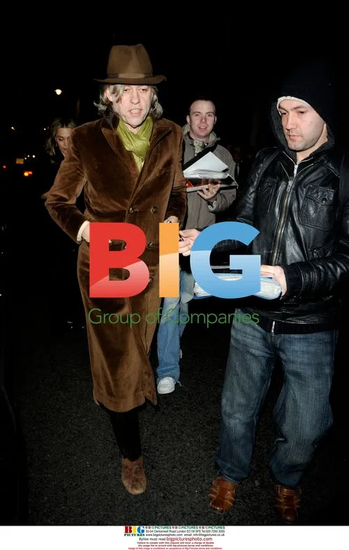 Bob Geldof and Jeanne Marine at BAFTA Pre-Party