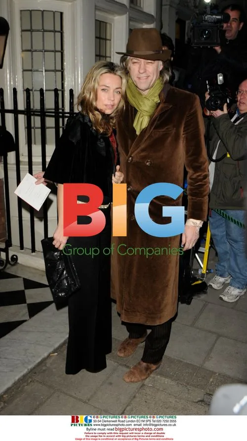 Bob Geldof and Jeanne Marine at Pre-BAFTA Party