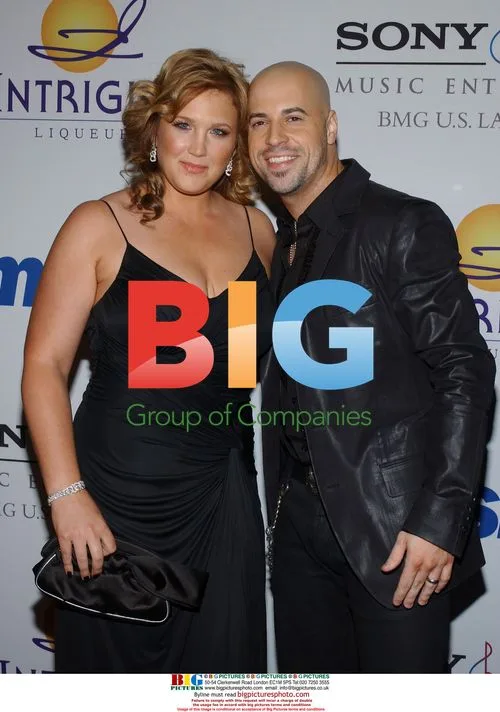 Chris Daughtry and wife Deanna at 2008 Clive Davis Pre-Grammy Party