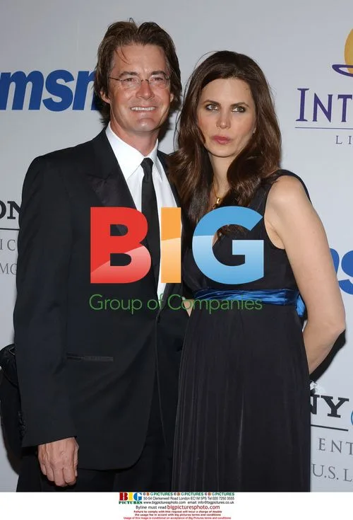 Kyle MacLachlan and wife Desiree Gruber at Clive Davis Pre-Grammy Party
