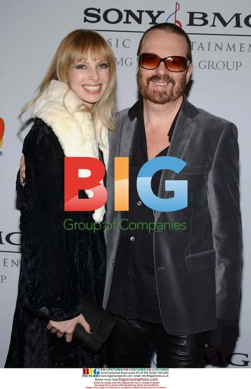 David A. Stewart and wife Anoushka at Clive Davis Pre-Grammy Party