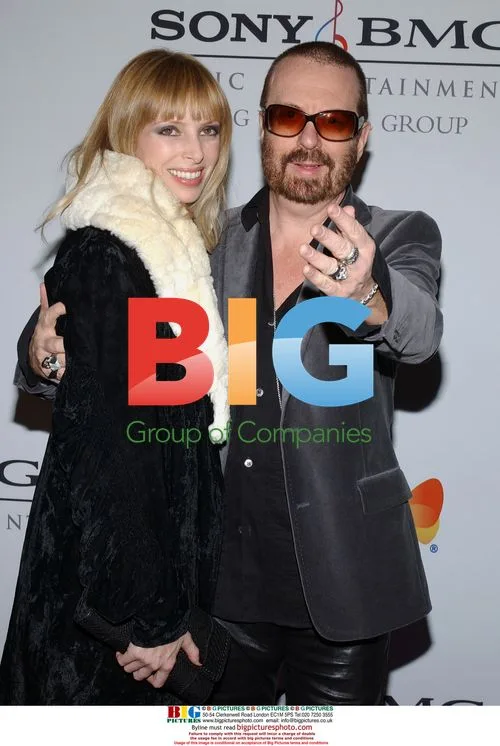David A. Stewart and wife Anoushka at Clive Davis Pre-Grammy Party