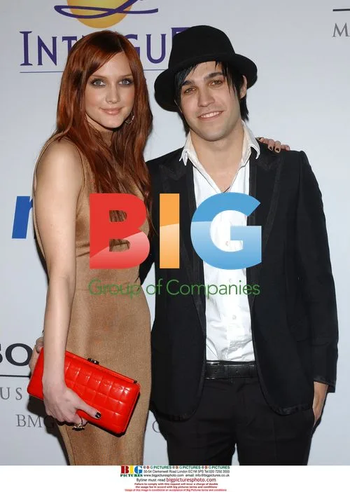 Ashlee Simpson and Peter Wentz at 2008 Clive Davis Pre-Grammy Party