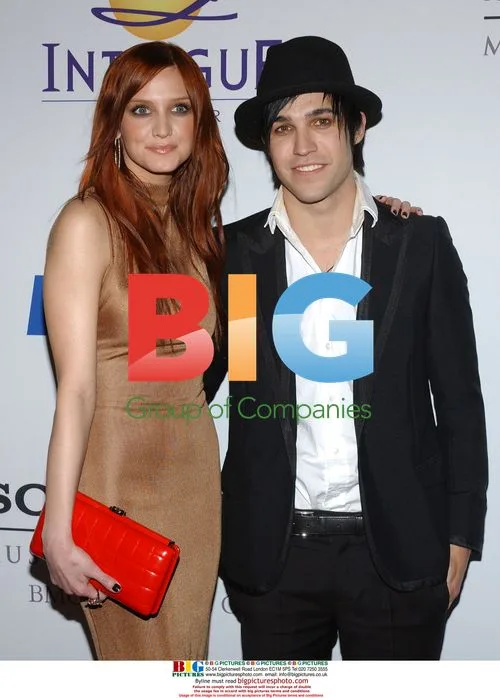 Ashlee Simpson and Peter Wentz at 2008 Clive Davis Pre-Grammy Party