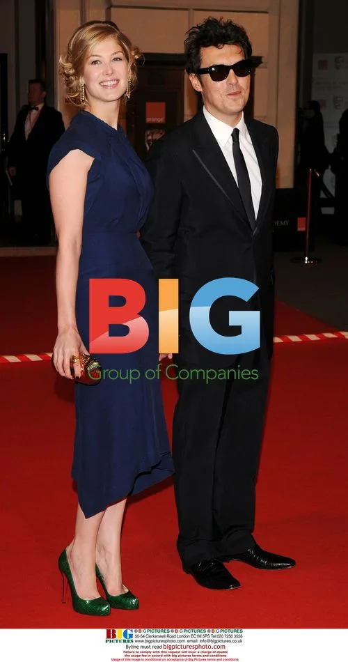 Rosamund Pike and Joe Wright at 2008 BAFTAs