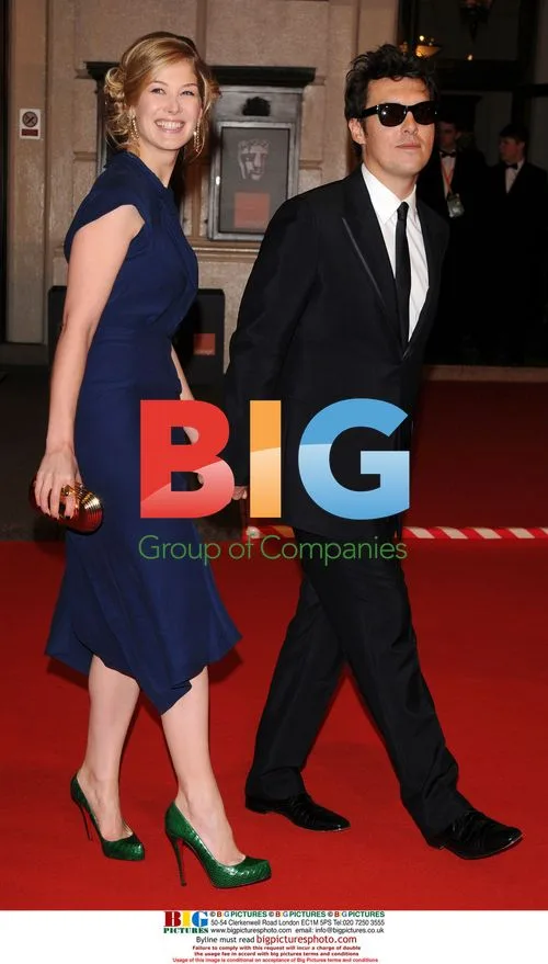 Rosamund Pike and Joe Wright at BAFTA 2008