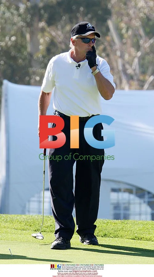 Michael Douglas at Charity Golf Tournament