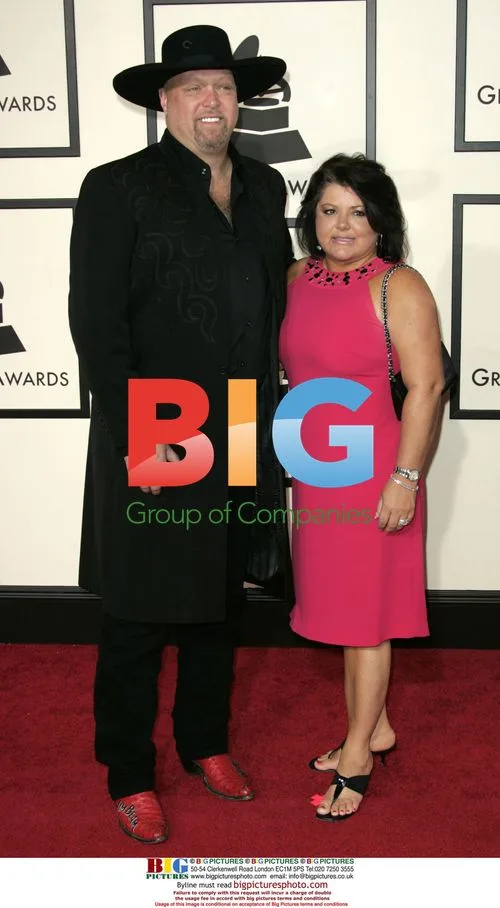 Eddie Montgomery and wife at 2008 Grammys