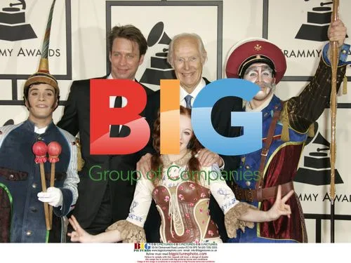 Giles Martin and George Martin at 50th Grammy Awards