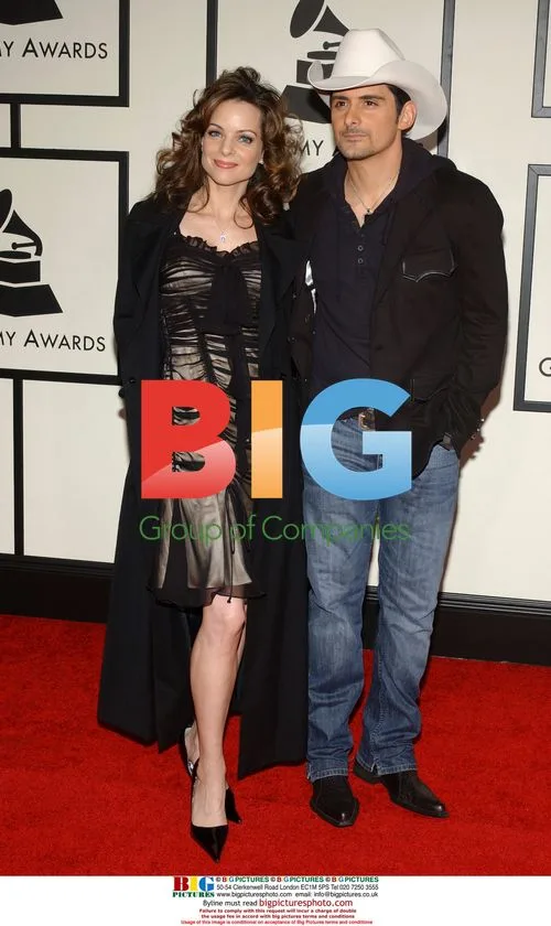 Kimberly Williams and Brad Paisley at the 50th Grammys
