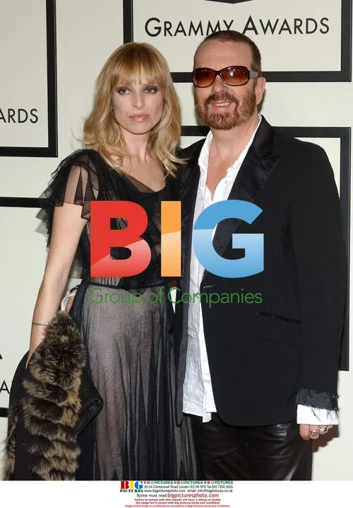 David A. Stewart and wife Anoushka at Grammys