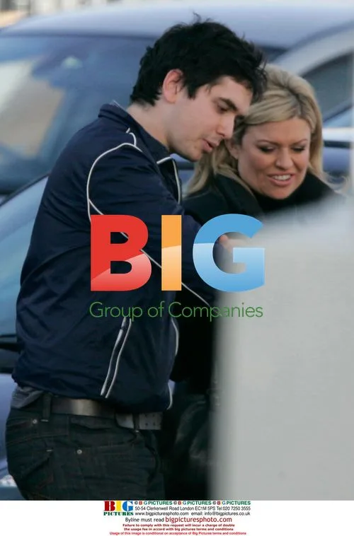 Alex Carter and Emily Symons on Emmerdale set