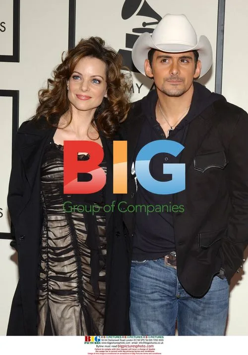 Kimberly Williams and Brad Paisley at the 50th Grammys