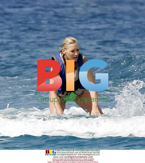 Ingrid Tarrant Water Skiing in Barbados