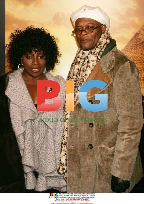 Samuel L. Jackson and Latanya Richardson at 'Jumper' premiere