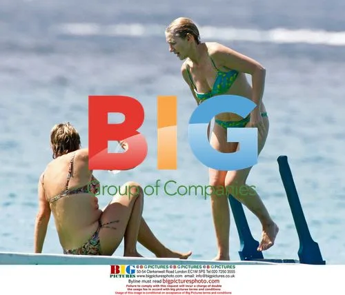GMTV's Penny Smith and Chris Tarrant's ex-wife Ingrid Tarrant in the Caribbean