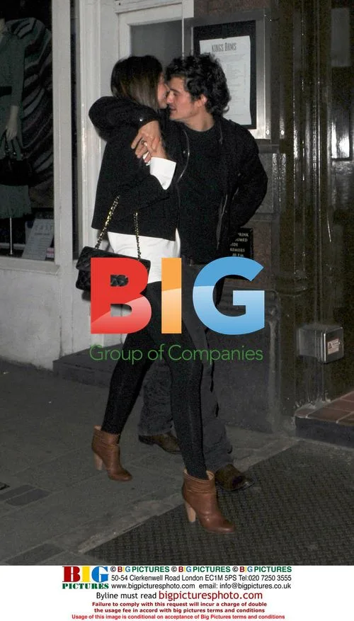 Orlando Bloom and Miranda Kerr in London