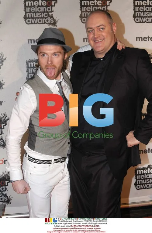 Ronan Keating and Dara O'Briain at Meteor Awards 2008