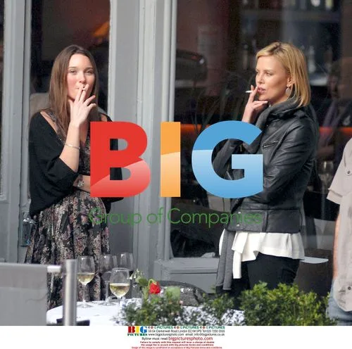 Charlize Theron and Stuart Townsend Party