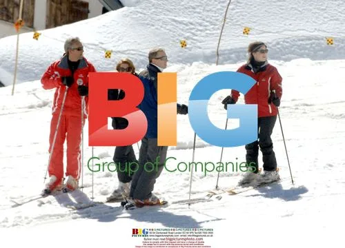 Prince Andrew and Daughters Ski in Verbier