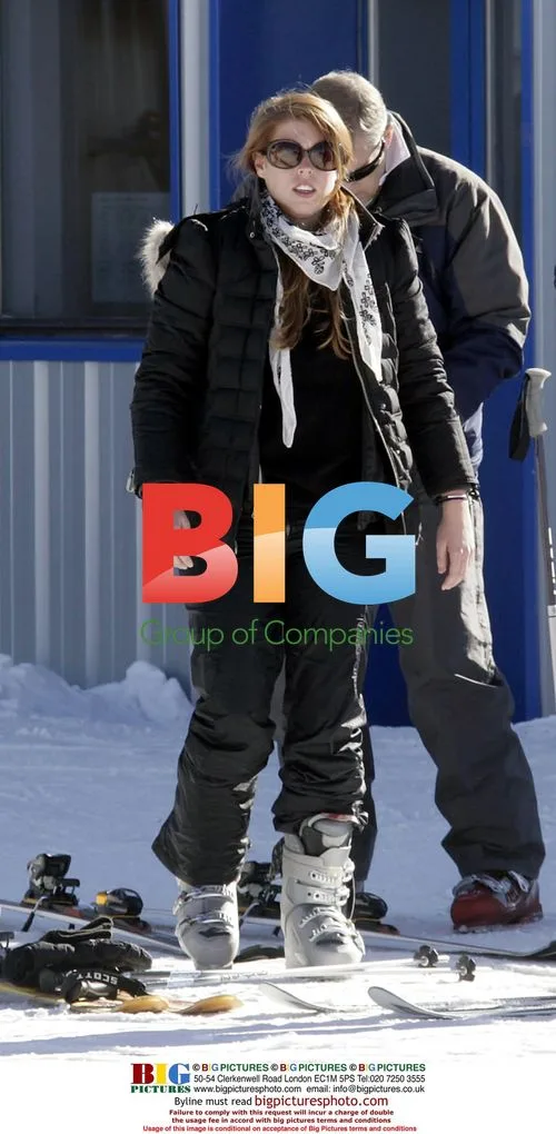 Prince Andrew and Daughters Ski in Verbier