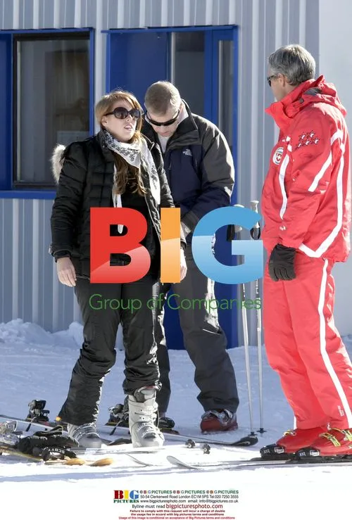 Prince Andrew Skiing with Daughters