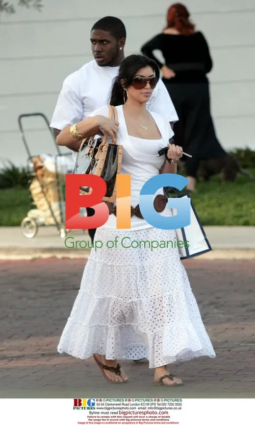 Kim Kardashian and Reggie Bush in Malibu, CA