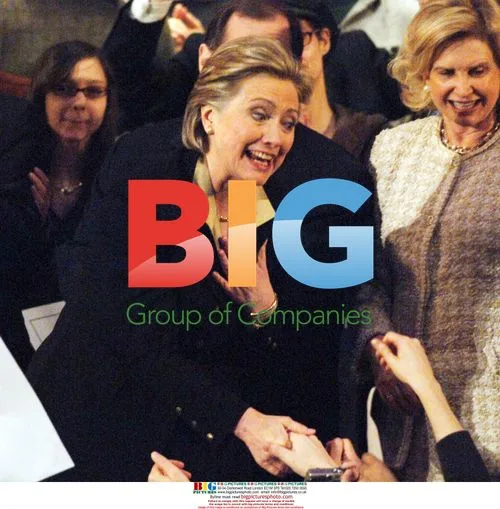Hillary Clinton Addresses Fundraiser Rally