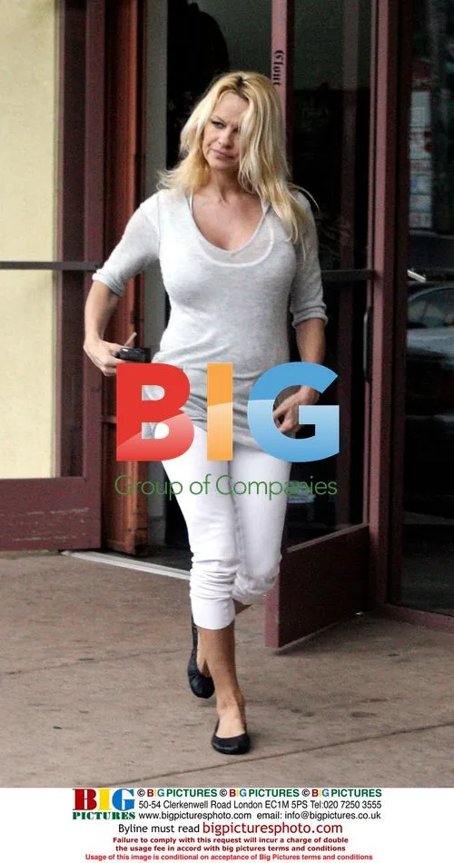 Pamela Anderson and sons shop for gear