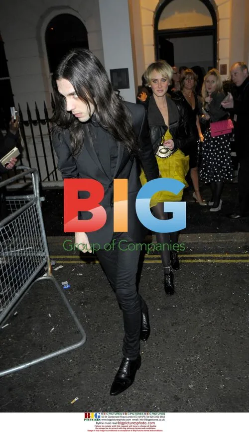 Celebrities leave Brits party in London