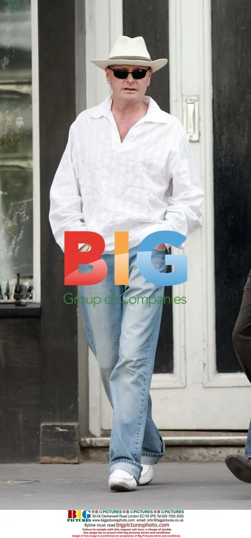 Paul Gascoigne Smoking Outside Pub