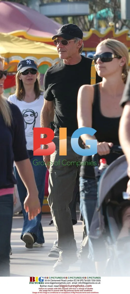 Harrison Ford with family at Disneyland