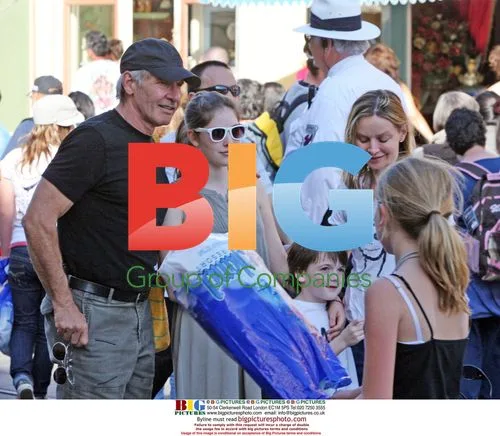 Harrison Ford with Family at Disneyland