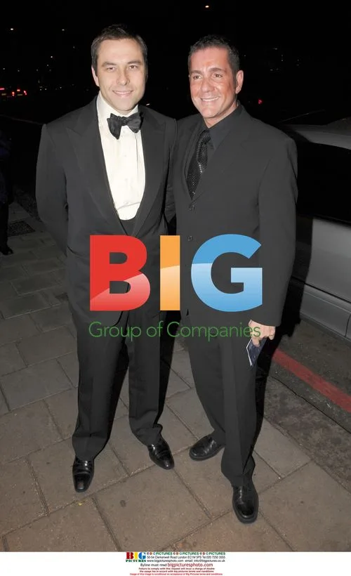 David Walliams and Dale Winton arriving for Bruce Forsyth's 80th Birthday