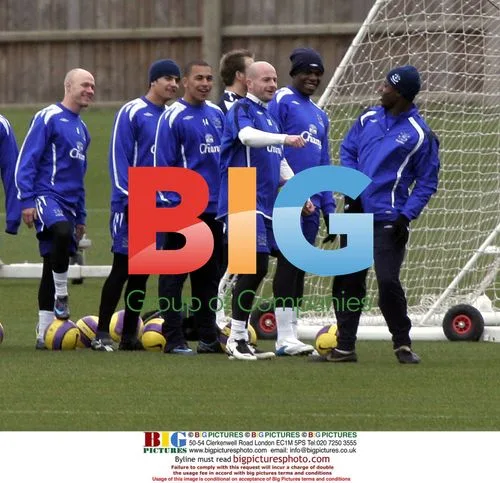 Everton Players Training in Liverpool