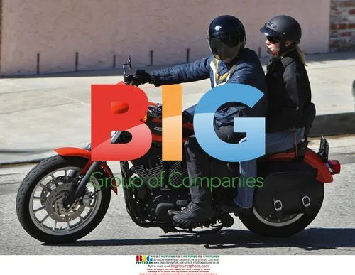 CSI star George Eads rides motorcycle
