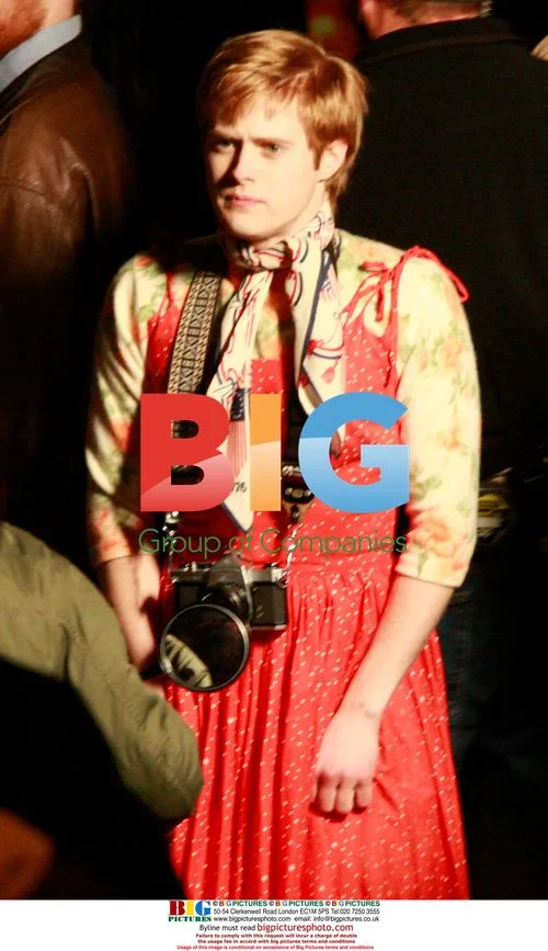 Lucas Grabeel on 'Milk' set