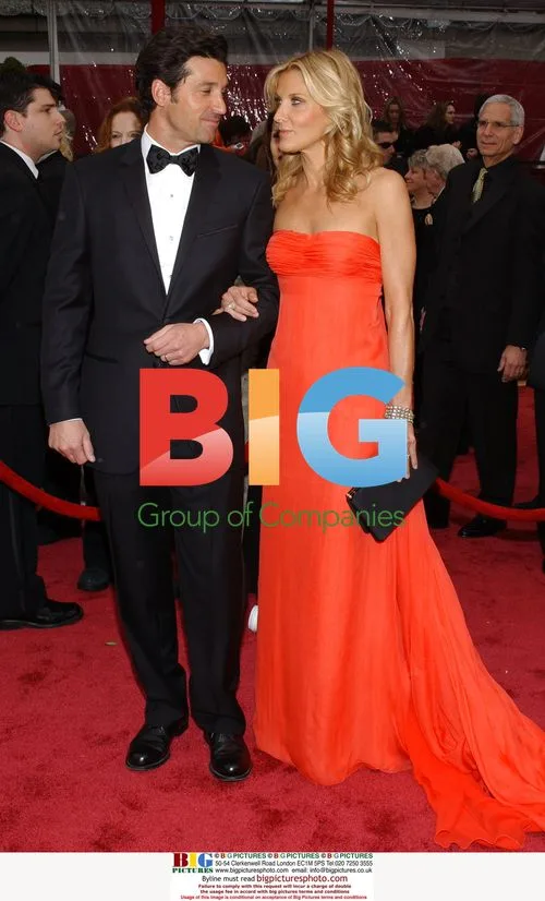 Patrick Dempsey and wife Jill Fink at 80th Oscars