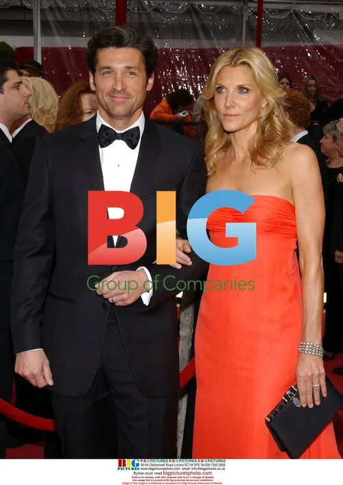 Patrick Dempsey and wife Jill Fink at 80th Oscars